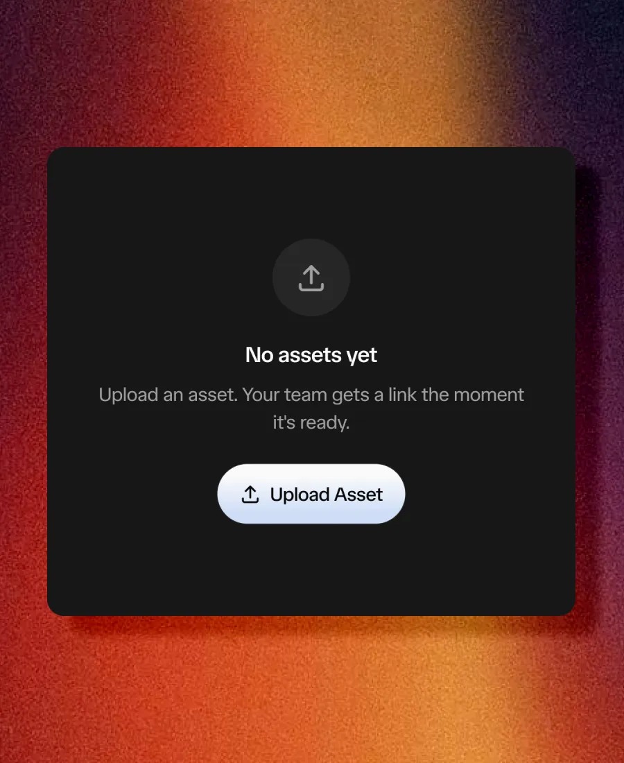 Upload a video. Send one link.